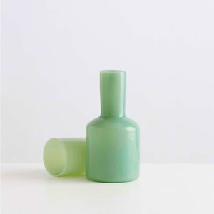 Madison Balzac J’ai Soif Carafe & Tumbler in Opaque Mint — Like new!